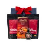 Bitter & Bean ajándékcsomag prémium díszdobozban – Unicum Barista, Grande Gusto Pörkölt Mogyorós szemes kávé