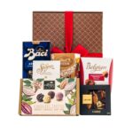 Chocolate Affair ajándékcsomag prémium díszdobozban – Lindt Lindor golyók díszdobozban, Szamos Trüffel díszdobozban