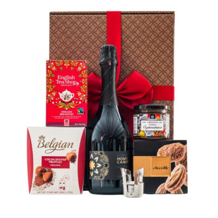 Grand Fizz ajándékcsomag prémium díszdobozban – Zardetto Porta Monticano, Puglia pezsgős dugó