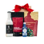 Juniper Notes ajándékcsomag prémium díszdobozban – Citadelle Gin, Sweetic Gyömbéres keksz étcsokoládéban