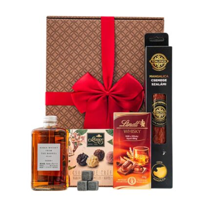 Rare Barrel ajándékcsomag prémium díszdobozban – Nikka from the Barrel, Islay kő jégkocka szett